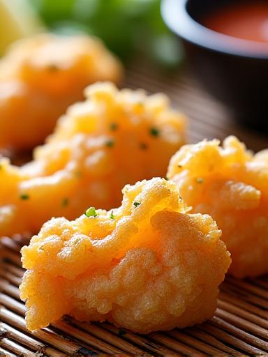 軽くてサクサクとした季節の天ぷら盛り合わせ